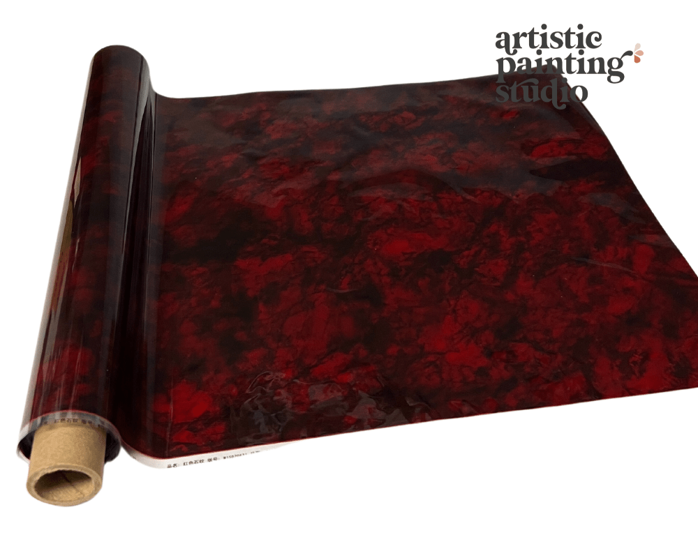 ROCCO RED MARBLE - Rub On Metallic Foil by APS - Foils - Baillea's Interiors -