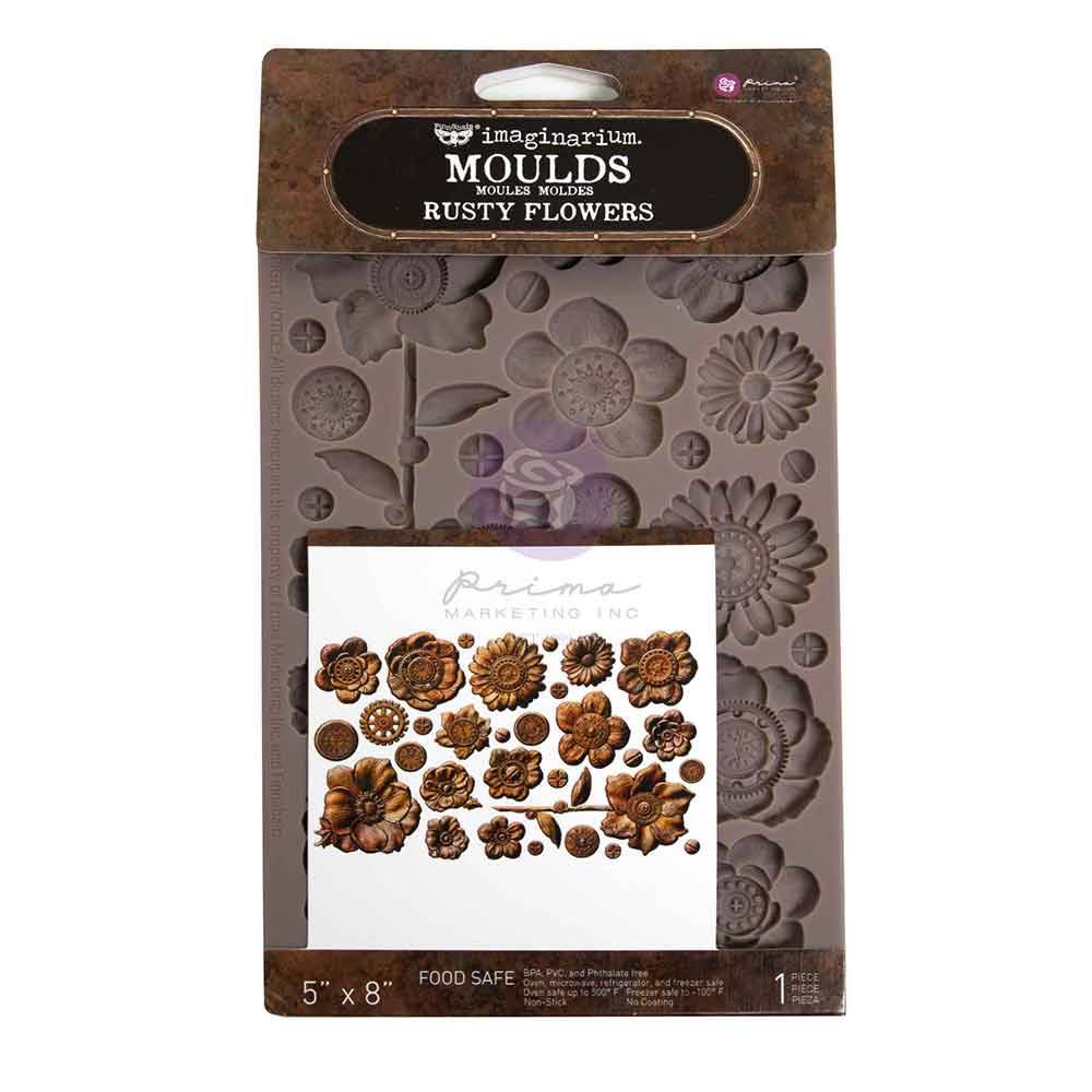 Rusty Flowers - Decor | Food | Craft Mould - Re-Design with Prima 8" x 5" - Moulds - Baillea's Interiors -