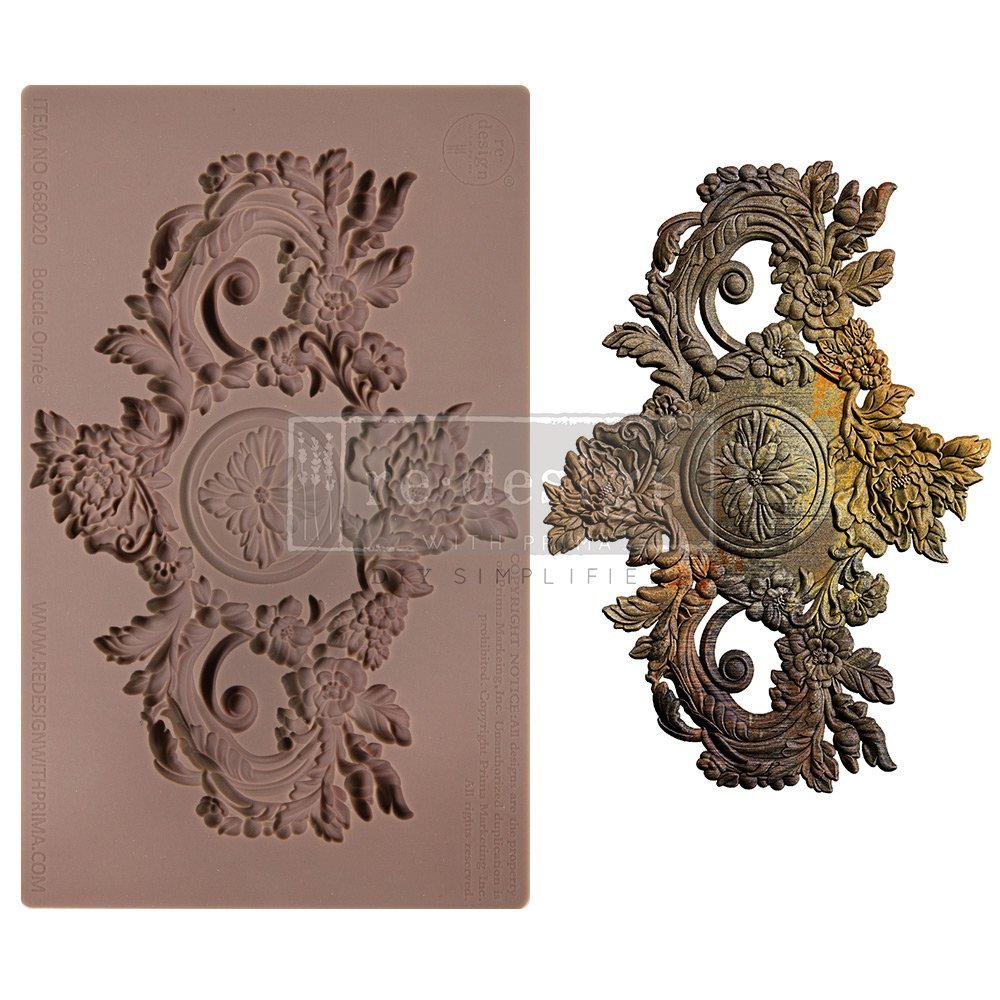 SALON PARISIEN CHARM Decor Mould Re-Design with Prima 8" x 5" - Moulds - Baillea's Interiors -