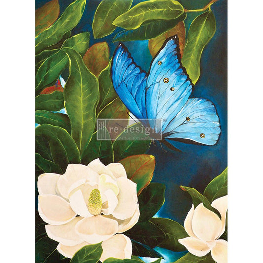 Sapphire Angel - A1 Rice Paper for Decoupage - LARGE - 59.4cm x 84.1cm - Re-Design with Prima - Decoupage - Baillea's Interiors -