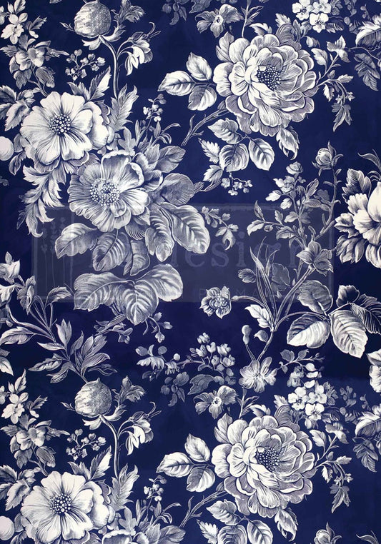 Secret Garden Bloom - Limited Edition - A1 Decoupage Paper - Reversible - Decoupage - Baillea's Interiors -