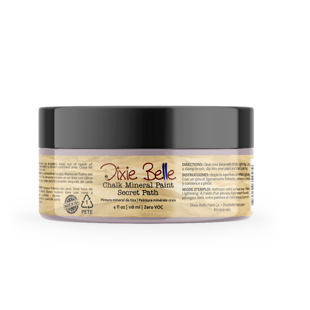 SECRET PATH - Dixie Belle - Dusty Lilac Chalk Mineral Paint - 118ml/4oz - 236ml/8oz - 473ml/16oz - 946ml - Paint - Chalk and Mineral - Baillea's Interiors -