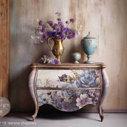 SERENE SHADOWS- A1 Fiber Paper for Decoupage - LARGE - 59.4cm x 84.1cm - Re-Design with Prima - Decoupage - Baillea's Interiors -