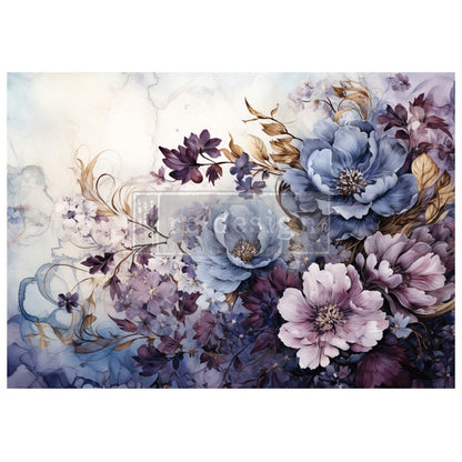 SERENE SHADOWS- A1 Fiber Paper for Decoupage - LARGE - 59.4cm x 84.1cm - Re-Design with Prima - Decoupage - Baillea's Interiors -