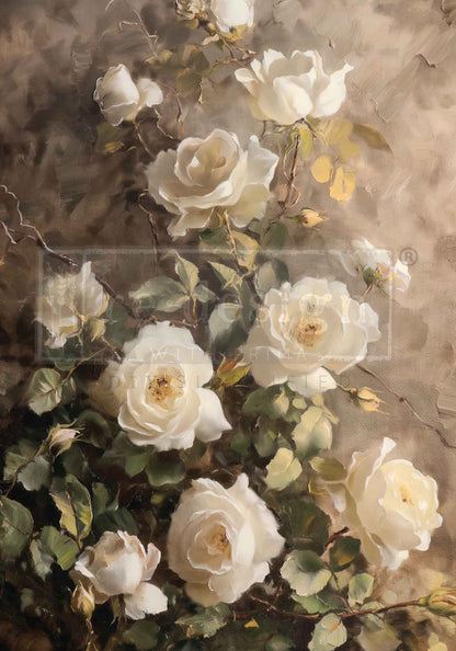 Silent Beauty - Limited Edition - A1 Decoupage Paper - Reversible - Decoupage - Baillea's Interiors -