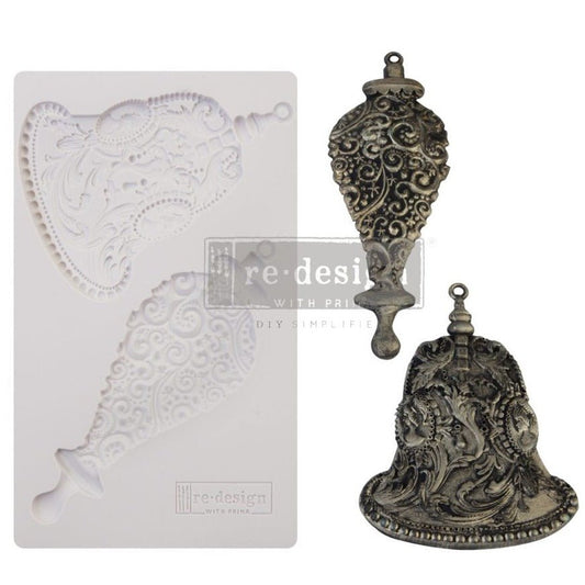 SLIVER BELLS - Decor Mould Re-Design with Prima 8" x 5" - Moulds - Baillea's Interiors -