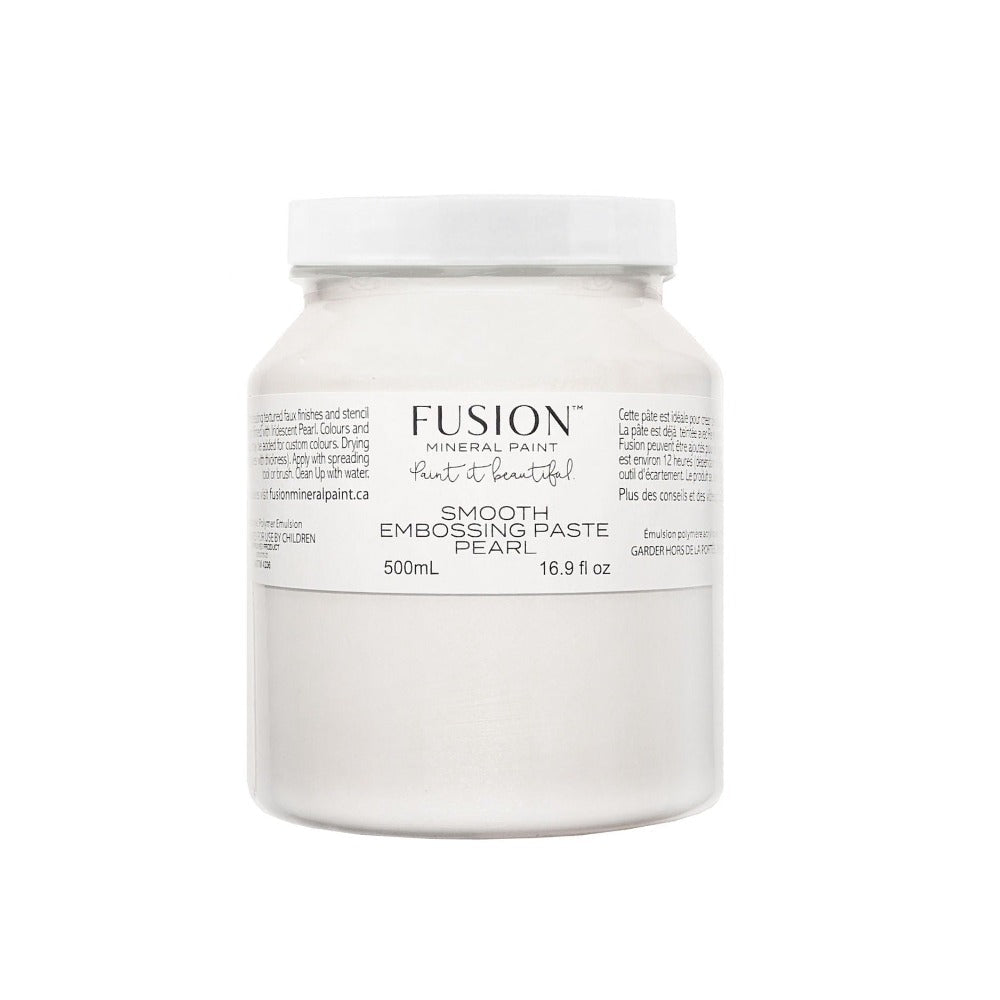 Smooth Embossing Paste Pearl - Fusion Mineral Paint - 500ml - 250ml - 60ml - Paint Mediums - Baillea's Interiors -