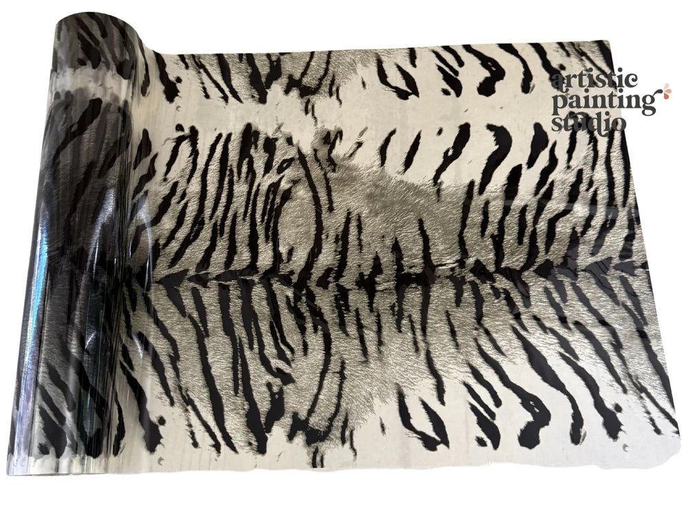 Snow Tiger Transparent Foil - Rub On Premium Foil by APS - Textile Friendly - Foils - Baillea's Interiors -