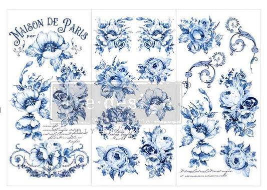 Spring Serenade - 3 sheets - 15cm x 30cm each - Redesign Decor Transfer Decal - Furniture Transfer - Baillea's Interiors -