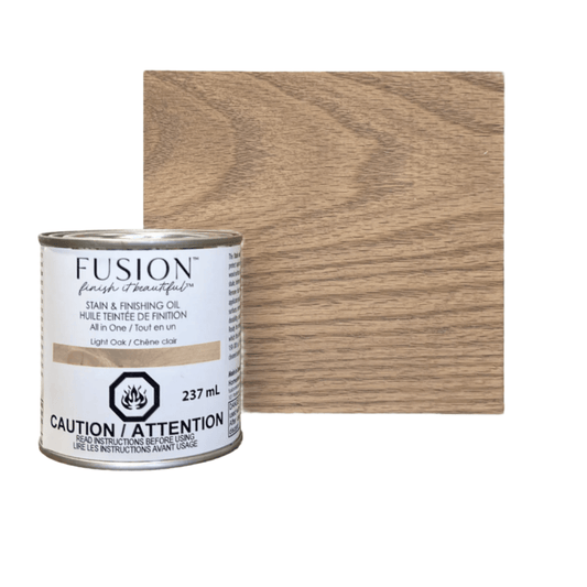 Stain and Finishing Oil - Light Oak - All In One - Fusion 237 ml - Stain - Baillea's Interiors -