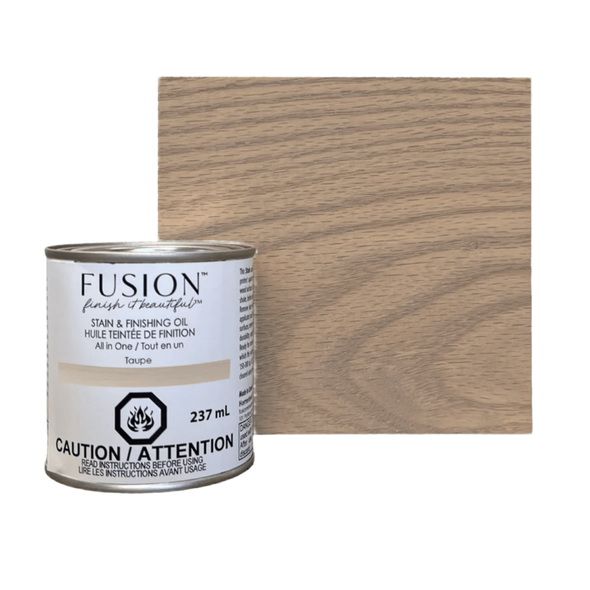Stain and Finishing Oil - Taupe- All In One - Fusion 237 ml - Stain - Baillea's Interiors -