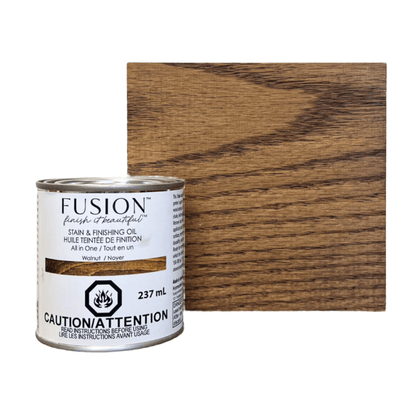 Stain and Finishing Oil - Walnut- All In One - Fusion 237 ml - Stain - Baillea's Interiors -