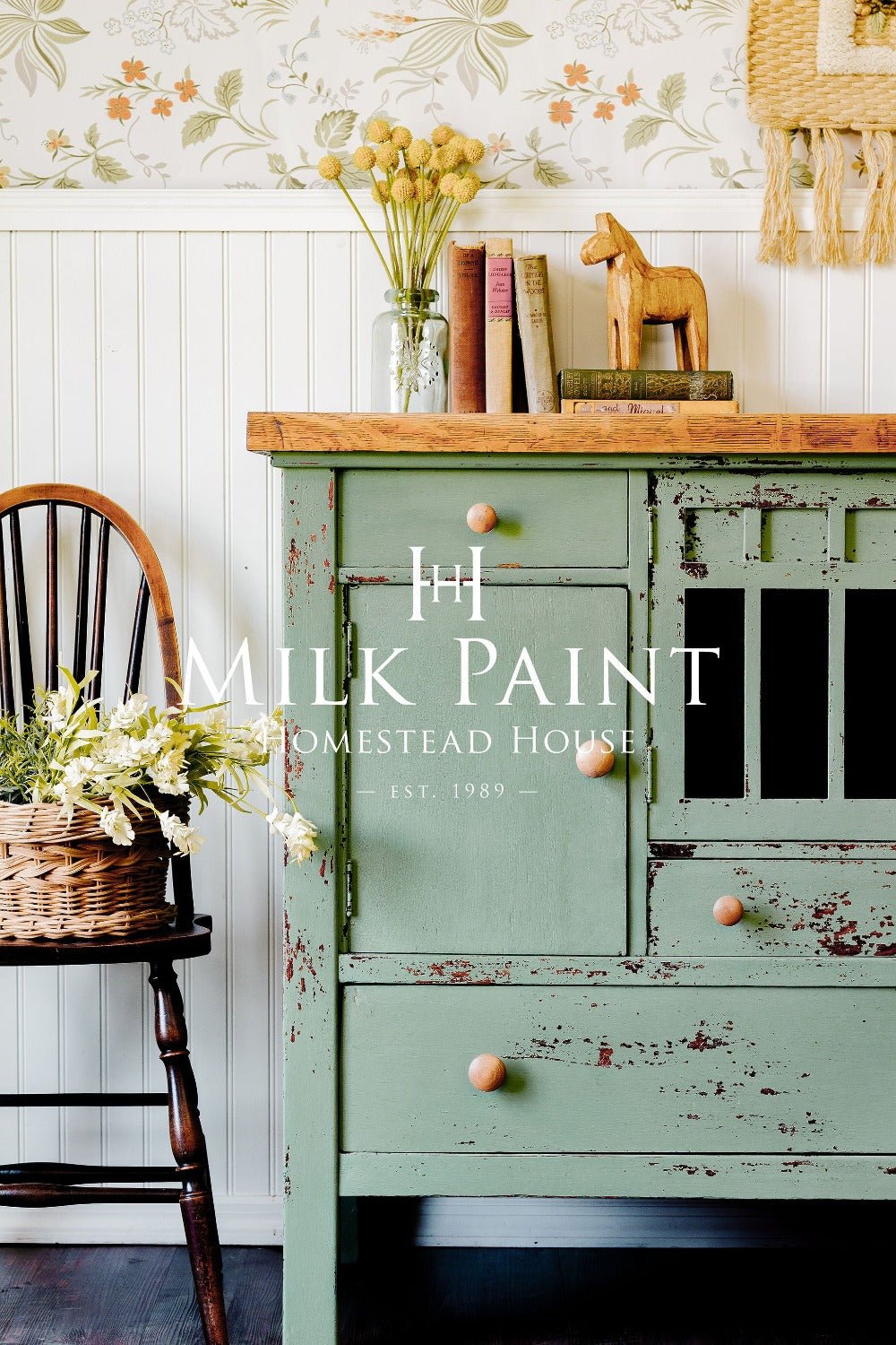 STOCKHOLM GREEN Milk Paint by Homestead House 50g and 300g - Paint - Milk - Baillea's Interiors -