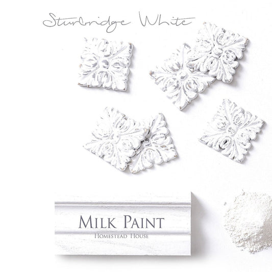 STURBRIDGE WHITE Milk Paint by Homestead House 50g and 300g - Paint - Milk - Baillea's Interiors -