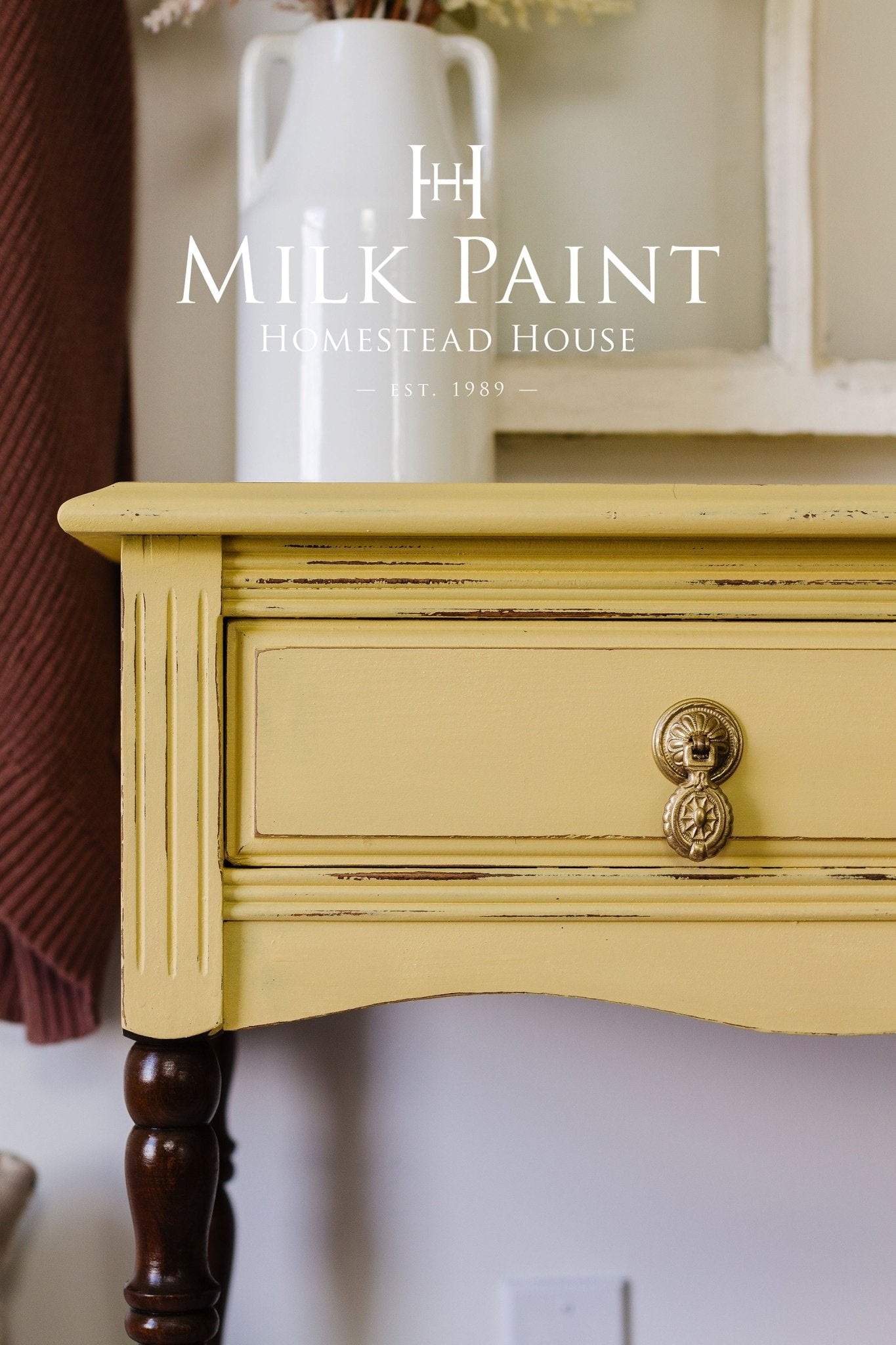 SWEDISH YELLOW Milk Paint by Homestead House 50g and 300g - Paint - Milk - Baillea's Interiors -