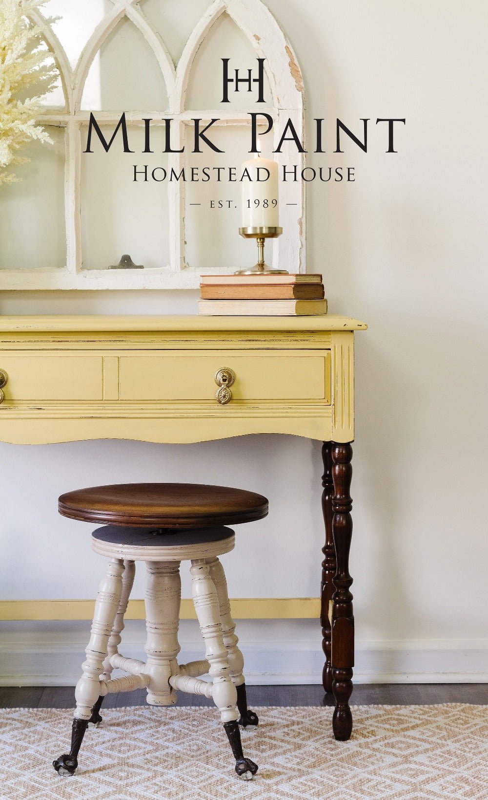 SWEDISH YELLOW Milk Paint by Homestead House 50g and 300g - Paint - Milk - Baillea's Interiors -