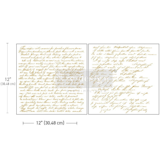 SWEET NOTES - 30cm x 30cm - Redesign Decor Transfer Decal - Furniture Transfer - Baillea's Interiors -