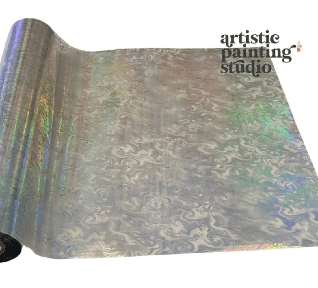 Swirly Twirly Transparent Foil - Rub On Metallic Foil by APS - Textile Friendly - Foils - Baillea's Interiors -