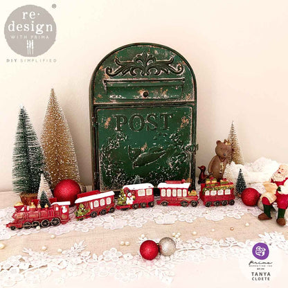 The Jolly Express Decor Mould Re-Design with Prima 5" x 10" - Moulds - Baillea's Interiors -
