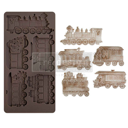 The Jolly Express Decor Mould Re-Design with Prima 5" x 10" - Moulds - Baillea's Interiors -