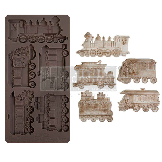 The Jolly Express Decor Mould Re-Design with Prima 5" x 10" - Moulds - Baillea's Interiors -