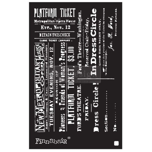 THEATER NIGHT Stencil 15.24cm x 22.86cm - Finnabair - Stencil - Baillea's Interiors -