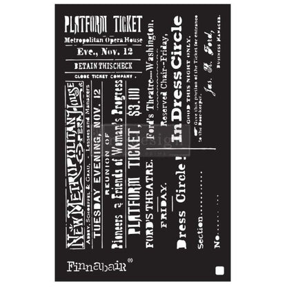 THEATER NIGHT Stencil 15.24cm x 22.86cm - Finnabair - Stencil - Baillea's Interiors -