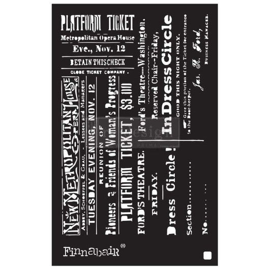 THEATER NIGHT Stencil 15.24cm x 22.86cm - Finnabair - Stencil - Baillea's Interiors -