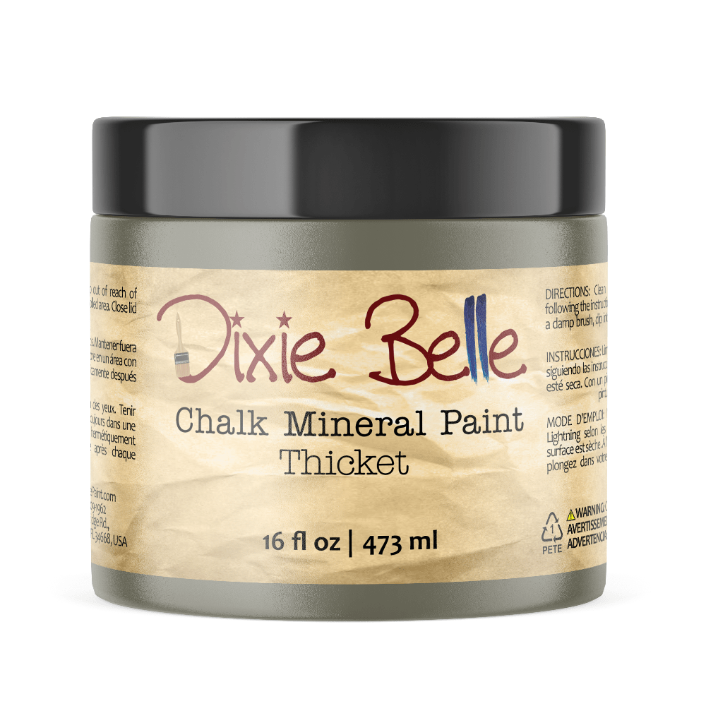 THICKET - Dixie Belle - Muted Green Chalk Mineral Paint - 118ml/4oz - 236ml/8oz - 473ml/16oz - 96ml/32oz - Paint - Chalk and Mineral - Baillea's Interiors -