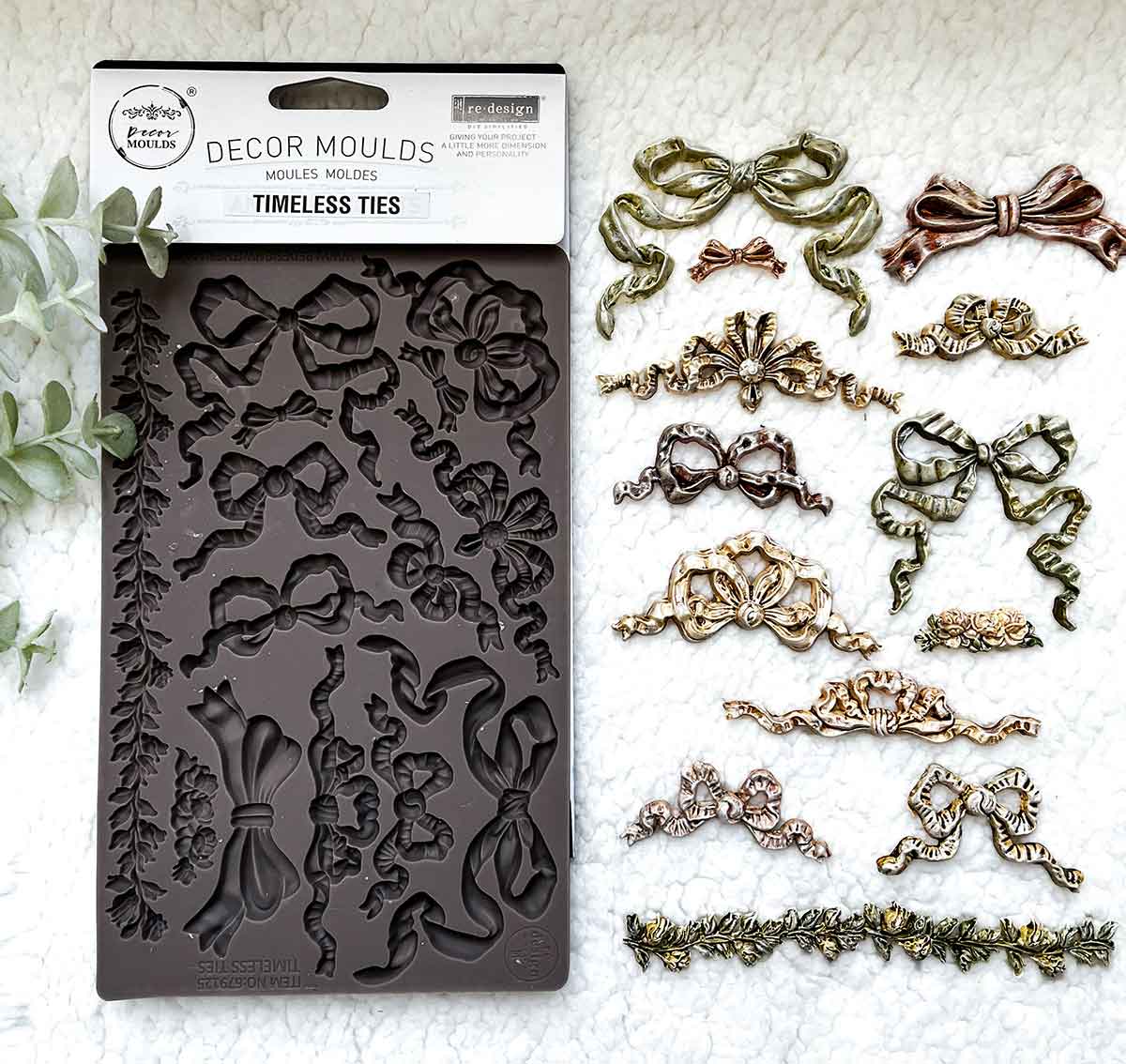 Timeless Ties - Decor | Food | Craft Mould - Re-Design with Prima 5" x 8" - Moulds - Baillea's Interiors -