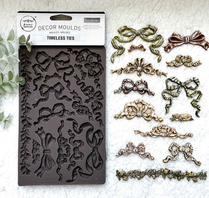 Timeless Ties - Decor | Food | Craft Mould - Re-Design with Prima 5" x 8" - Moulds - Baillea's Interiors -