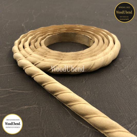 TRIM Decorative Antique Moulding Applique WoodUbend TR713 - Rope - Moulding - Baillea's Interiors -