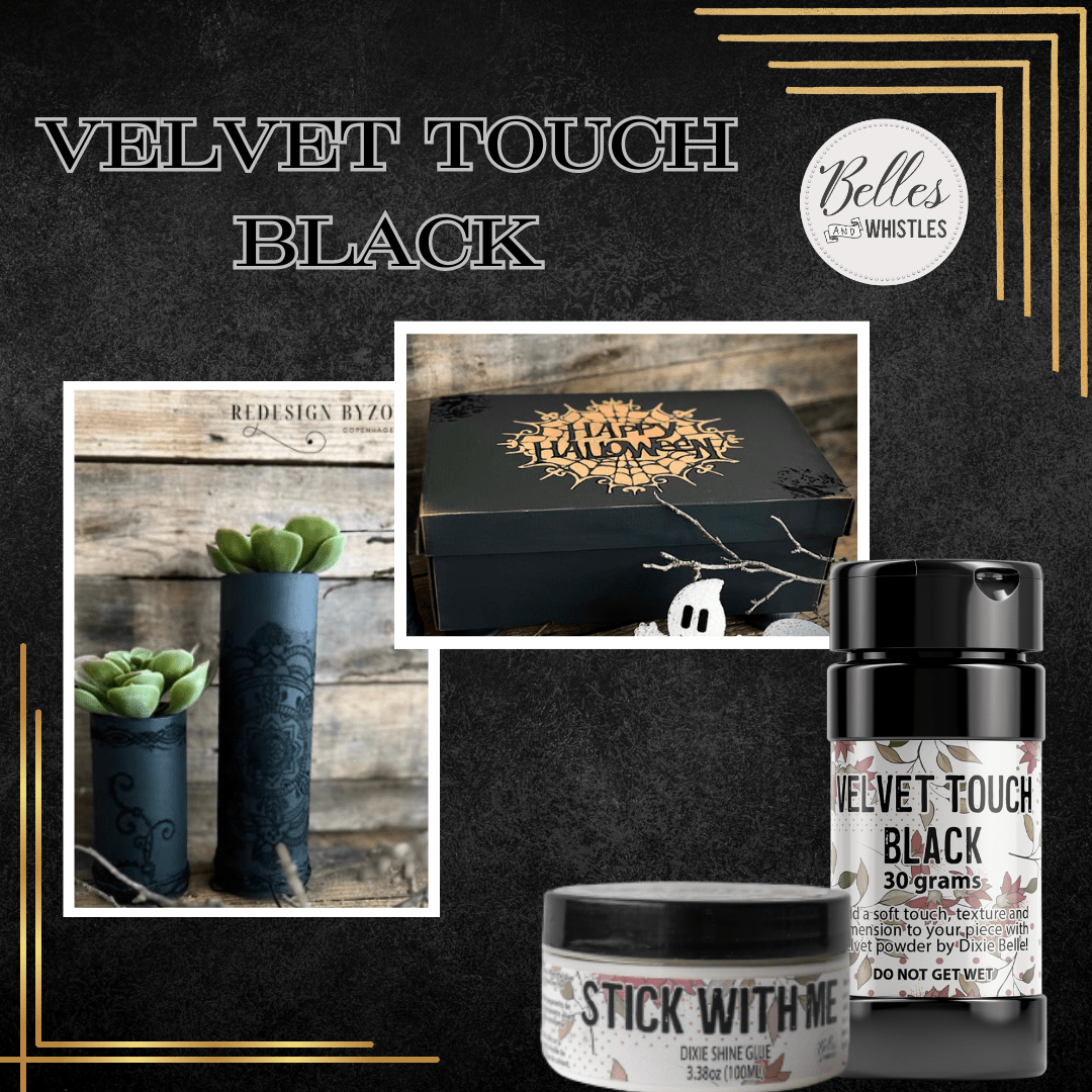 VELVET TOUCH BLACK - 30g - Belles and Whistles - Finishes - Baillea's Interiors -