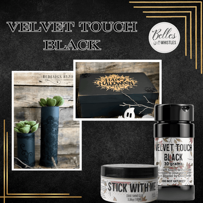 VELVET TOUCH BLACK - 30g - Belles and Whistles - Finishes - Baillea's Interiors -