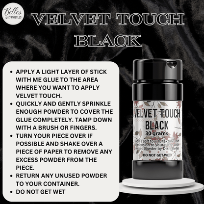 VELVET TOUCH BLACK - 30g - Belles and Whistles - Finishes - Baillea's Interiors -