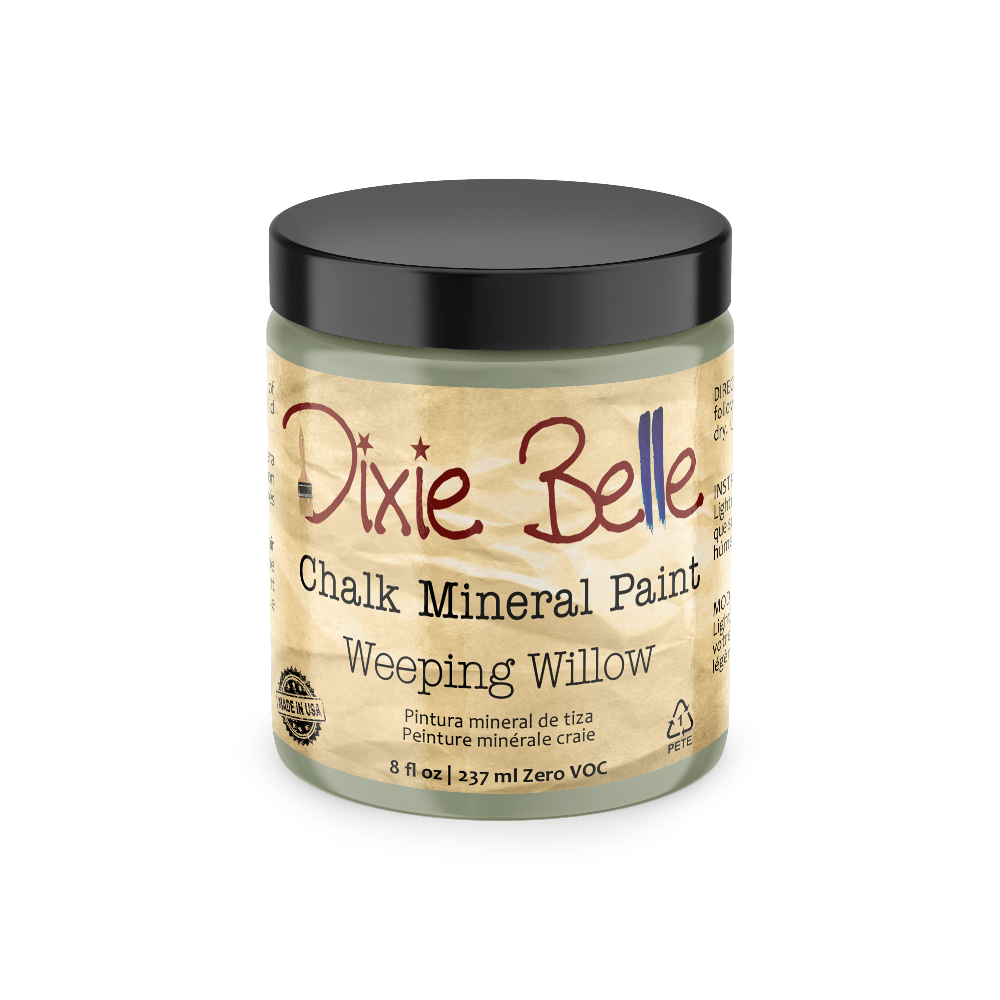 WEEPING WILLOW - Dixie Belle - Soft Green Chalk Mineral Paint - 118ml/4oz - 236ml/8oz - 473ml/16oz - 946ml - Paint - Chalk and Mineral - Baillea's Interiors -