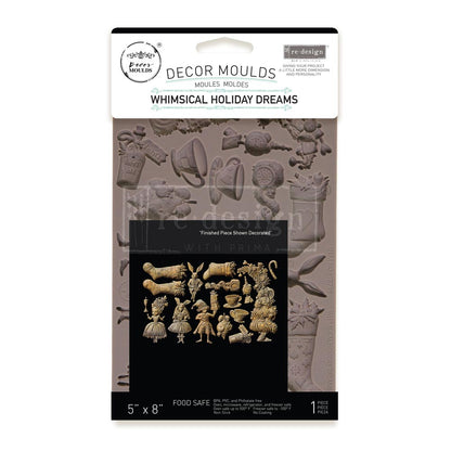 Whimsical Holiday Dreams Decor | Food | Craft Mould Re-Design with Prima 8" x 5" - Moulds - Baillea's Interiors -