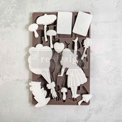 Whimsy Craft Chronicles - Wonderland Collection - Decor Mould Re-Design with Prima 8" x 5" - Moulds - Baillea's Interiors -