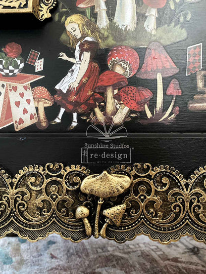 Whimsy Craft Chronicles - Wonderland Collection - Decor Mould Re-Design with Prima 8" x 5" - Moulds - Baillea's Interiors -