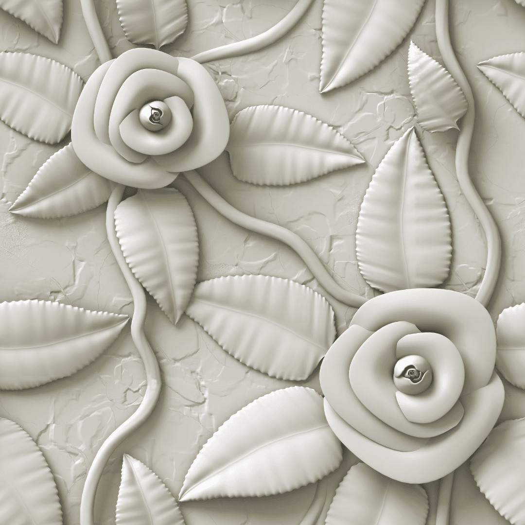 White Flowers - Mint by Michelle Decoupage Tissue Paper - (pk of 3) - Decoupage - Baillea's Interiors -