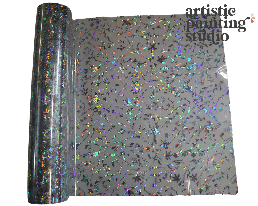 WILLOW HOLOGRAM (Transparent) - Rub On Metallic Foil by APS - Textile Friendly - Foils - Baillea's Interiors -