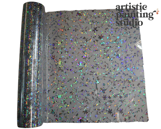 WILLOW HOLOGRAM (Transparent) - Rub On Metallic Foil by APS - Textile Friendly - Foils - Baillea's Interiors -