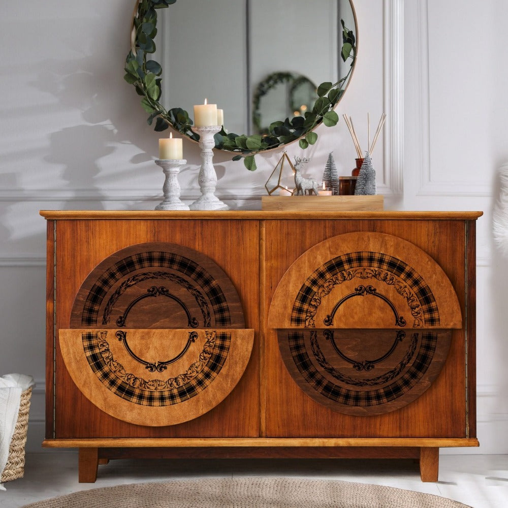 CLEAR CLING DECOR STAMP - Curved Accents - ReDesign with Prima - 6 piece