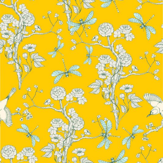 Yellow Chinoiserie - Mint by Michelle Decoupage Tissue Paper - (pk of 3) - Decoupage - Baillea's Interiors -