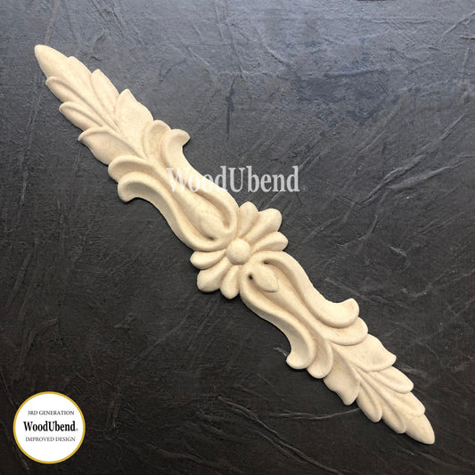 PEDIMENT Decorative Antique Moulding Applique WoodUbend #1346