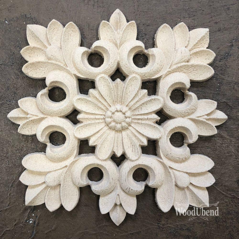 CENTERPIECE Decorative Antique Moulding Applique WoodUbend #2172