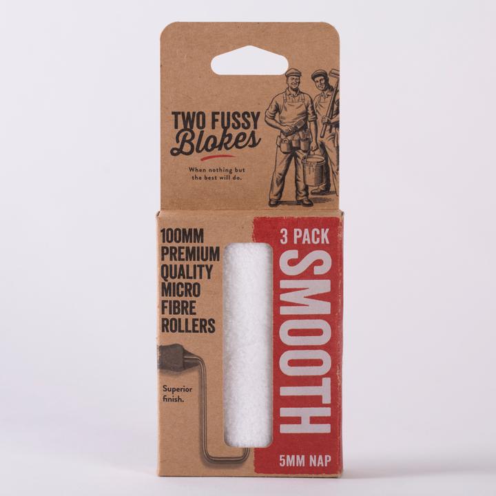 Two Fussy Blokes Smooth Mini Roller Microfibre Sleeve 3 pack