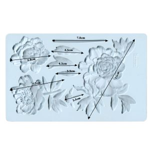 WILDERNESS ROSE Decor Mould Re-Design with Prima 8" x 5"