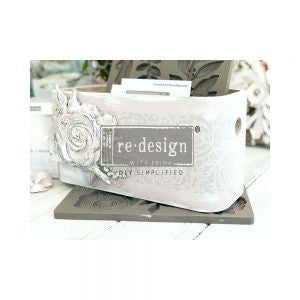 IN BLOOM Decor Mould Re-Design with Prima 8" x 5"