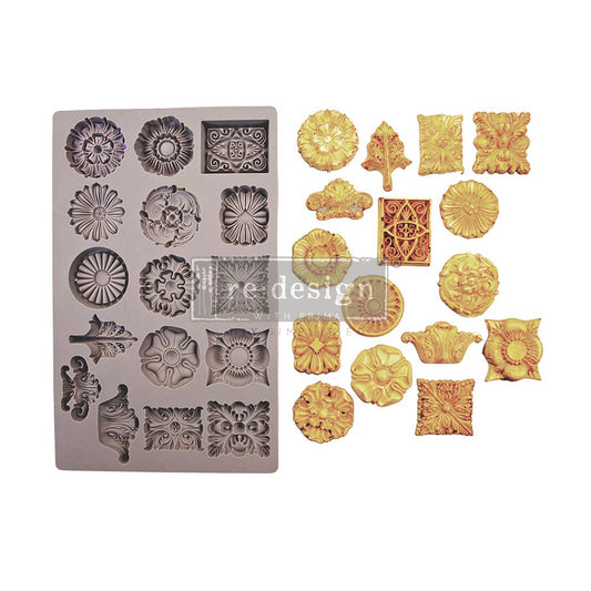 ETRUSCAN ACCENTS Decor Mould Re-Design with Prima 8" x 5"